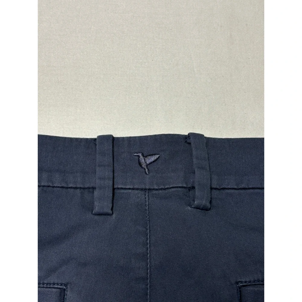 Birddogs Mens Navy Blue Performance Pants Chino Stretch 36x32 Flat Front‎